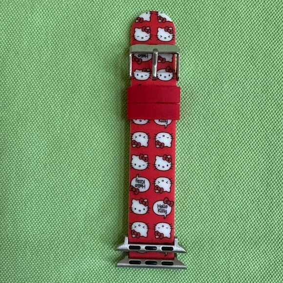 HELLO KITTY WATCH BAND FOR APPLE WATCH:NIB FITS 38/40/41mm APPLE WATCH RED+ - Picture 5 of 11